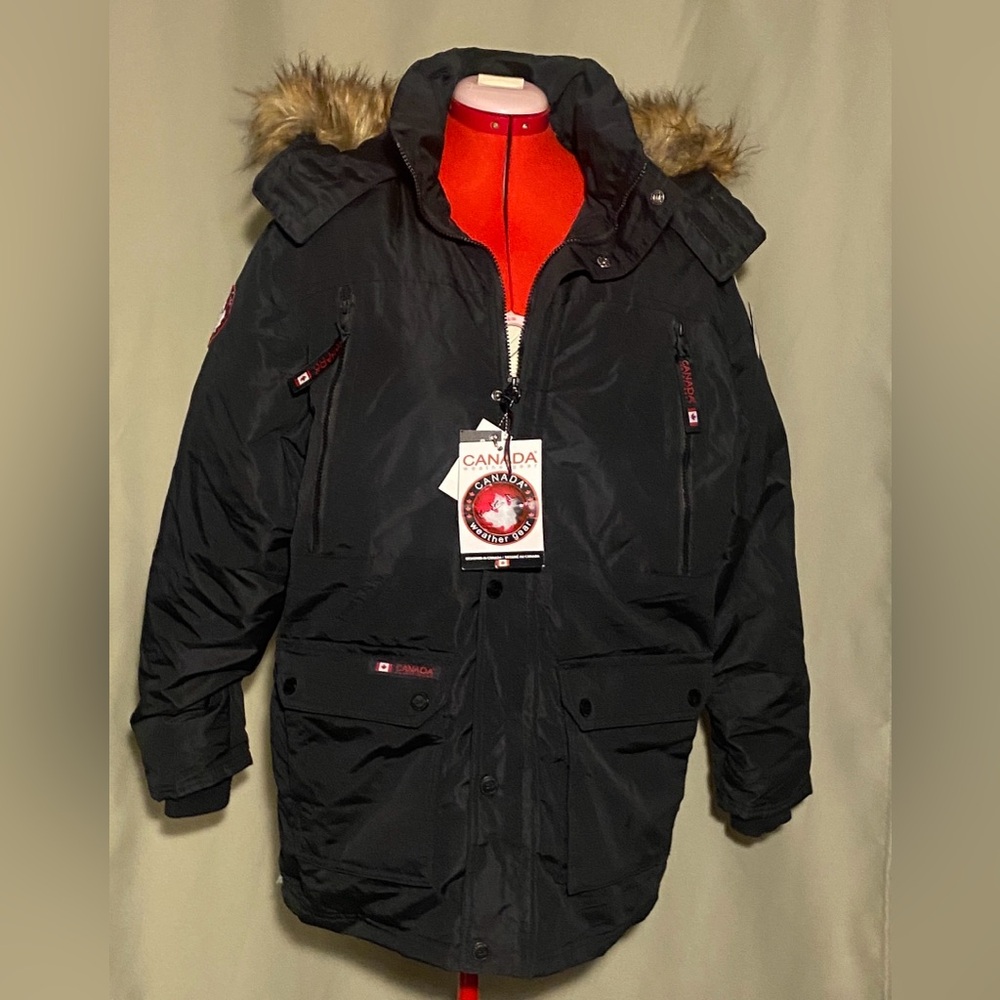 Canada Weather Gear Boys Insulated Heavyweight Winter Parka Coat XL 18/20 NWT